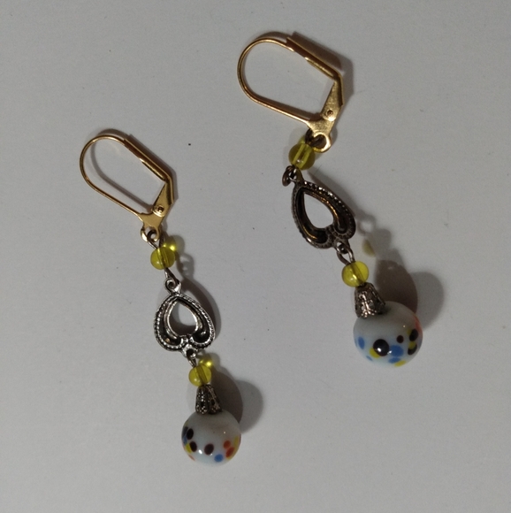 5/$20 - Rainbow Bead Dangle Earrings - Picture 2 of 3